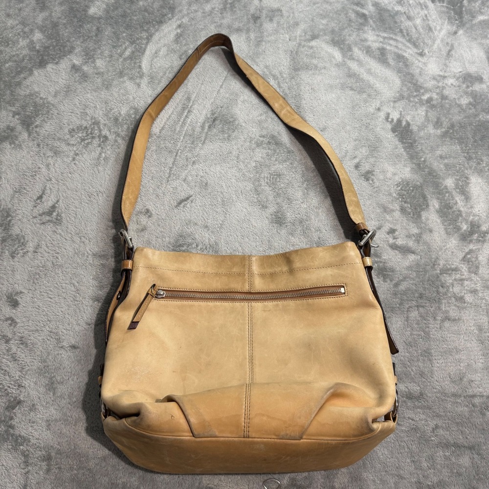 Vintage Coach Ergo Tan Leather Hobo Shoulder Bag F15064